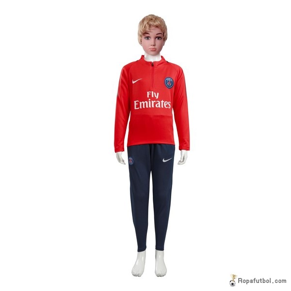 Chandal Niños Paris Saint Germain 2017/18 Rojo